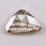 1.00 Ct brown and white trillion cut lab grown diamond loose stone with sharp triangular facets, ideal for engagement rings and modern designer jewelry.