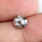 brown colour diamond 0.86 carat round diamond ring natural
