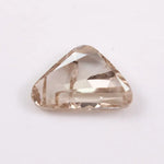 1.00 Ct brown and white trillion cut lab grown diamond loose stone with sharp triangular facets, ideal for engagement rings and modern designer jewelry.