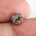 brown colour diamond 0.86 carat round diamond ring natural
