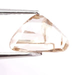 1.00 Ct brown and white trillion cut lab grown diamond loose stone with sharp triangular facets, ideal for engagement rings and modern designer jewelry.