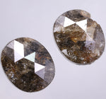 4.51 Ct Brown Colored Diamond Natural Oval Shaped Diamond Use For Jewerly Salt And Pepper Diamond