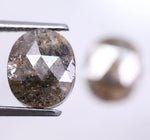 4.51 Ct Brown Colored Diamond Natural Oval Shaped Diamond Use For Jewerly Salt And Pepper Diamond
