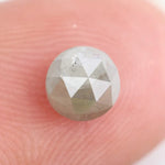 Fine 0.75Ct Natural Grey Colored Diamond Round Brilliant Cut Diamond Natural Polised Diamond For Custom Fine Jewelry