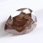 1.33 Ct pear cut brown natural diamond loose stone with brilliant sparkle for engagement ring or custom fine jewelry