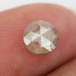 0.90Ct Natural White-Grey Colored Diamond Round Brilliant Cut Diamond Loose Stone For Custom Fine Jewelry