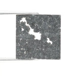 Square -cut lab-grown black diamond with polished facets, ethically sourced, conflict-free, perfect for rings, pendants, and luxury sustainable jewelry.