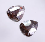 3.56 Ct Brown Natural Pear Cut Diamond Salt And Pepper Diamond Use For Jewerly Unique Diamond Pair