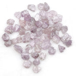 light pink raw diamond with a natural rough profile for 14K gold jewelry designs