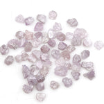 light pink raw diamond with a natural rough profile for 14K gold jewelry designs