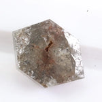 1.51 Ct hexagon cut gray natural diamond loose stone with clean faceting for engagement ring or custom fine jewelry