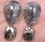 25.91 Ct Pear & Cushion Cut Diamond Salt And Pepper Diamond Pair Use For Jewerly Unique Diamonds