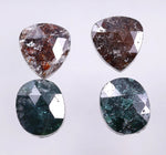 8.48 Ct Oval & Pear Cut Diamond Brown & Blue Colored Diamond Salt And Pepper Diamond Use For Jewerly Unique Design