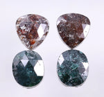 8.48 Ct Oval & Pear Cut Diamond Brown & Blue Colored Diamond Salt And Pepper Diamond Use For Jewerly Unique Design