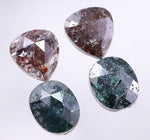 8.48 Ct Oval & Pear Cut Diamond Brown & Blue Colored Diamond Salt And Pepper Diamond Use For Jewerly Unique Design