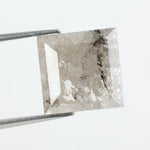 High-quality lab-grown diamond with a stunning princess cut, showcasing brilliance and clarity, eco-friendly and conflict-free, perfect for engagement rings or fine jewelry.
