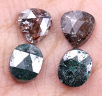 8.48 Ct Oval & Pear Cut Diamond Brown & Blue Colored Diamond Salt And Pepper Diamond Use For Jewerly Unique Design