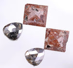 4.97 Ct Pear & Asscher Cut Diamond Salt And Pepper Diamond Use For Jewerly Brown & Black Colored Diamond Pair