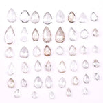 Pear Shape Lab Grown Diamond – 3–8 MM Pear Rose Cut Loose Rustic Diamond for Custom Jewelry, Engagement Rings & Gifts