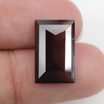 brown colour lab grown diamond stud earrings 4.52 carat baguette cut diamond