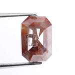 Emerald cut natural black diamond loose stone for modern engagement ring, elegant black diamond gemstone for custom jewelry design.