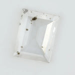 Emerald cut lab grown diamond loose stone with high clarity and subtle natural inclusions, transparent and ethically created for engagement ring or fine jewelry use