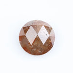 Natural Brownish-Orange Colored Diamond Round Brilliant Cut Diamond Loose Stone For Custom Jewerly