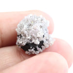 3.00 Ct round cut white & black CVD lab created diamond loose stone for custom jewelry design.