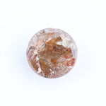 Natural Brownish-Orange Colored Diamond Round Brilliant Cut Diamond Loose Stone For Custom Jewerly