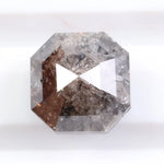 hexagon cut brown natural diamond loose stone with rich color and brilliant sparkle, ideal for engagement rings and custom fine jewelry.