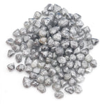 unique grey raw diamond with an irregular uncut rough profile for jewelry projects