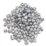 unique grey raw diamond with an irregular uncut rough profile for jewelry projects