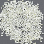white natural rough crystal stone displayed as a loose uncut raw piece