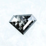 5.63 Ct White and Black Pentagon Cut CVD Lab Grown Diamond Loose Stone for Custom Jewelry Design