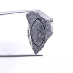 6.83 Carat Natural Grey Rough Diamond Uncut Raw Diamond for Custom Jewelry