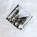 3.79 Ct Square Cut Salt & Pepper CVD Lab Diamond Loose Stone for Custom Engagement Rings