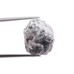 Grey diamond ring with a sophisticated, smoky grey stone, set in white gold, highlighting its elegant and unique aesthetic.
