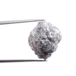 Grey diamond ring with a sophisticated, smoky grey stone, set in white gold, highlighting its elegant and unique aesthetic.