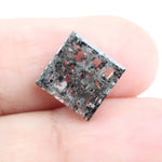 3.79 Ct Square Cut Salt & Pepper CVD Lab Diamond Loose Stone for Custom Engagement Rings