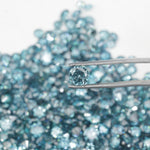 blue color vs-si round diamond ring, round brilliant cut diamond