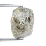 natural rough diamond grey with raw gemstone texture for jewelry making.