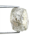 natural rough diamond grey with raw gemstone texture for jewelry making.