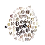 9.80 Ct Heart Shape Rose Cut Mixed Color Enhanced Natural Diamonds – Rustic Loose Stones for Custom Engagement Rings