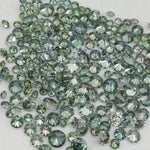 green color round diamond engagement ring, brilliant cut round diamond