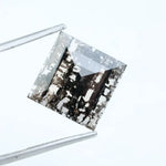 Square Cut 4.45 Ct CVD Lab Diamond Salt & Pepper Loose Stone for Artisan Jewelry Creations