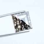 Square Cut 4.45 Ct CVD Lab Diamond Salt & Pepper Loose Stone for Artisan Jewelry Creations