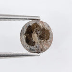 1.08Ct Natural Round Brilliant Cut Diamond Brownish-Grey Colored Diamond Loose Stone Use For Making Fine Jewelry