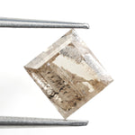 brown color lab grown diamond vs cubic zirconia 1.68 carat lab grown diamond
