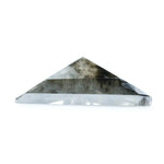 2.31 Ct Triangle Cut Salt & Pepper CVD Lab Grown Diamond Loose Stone for Custom Jewelry