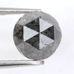 fancy 1.49ct diamond fancy blackish -grey colored diamond round polised diamond for jewelry fine